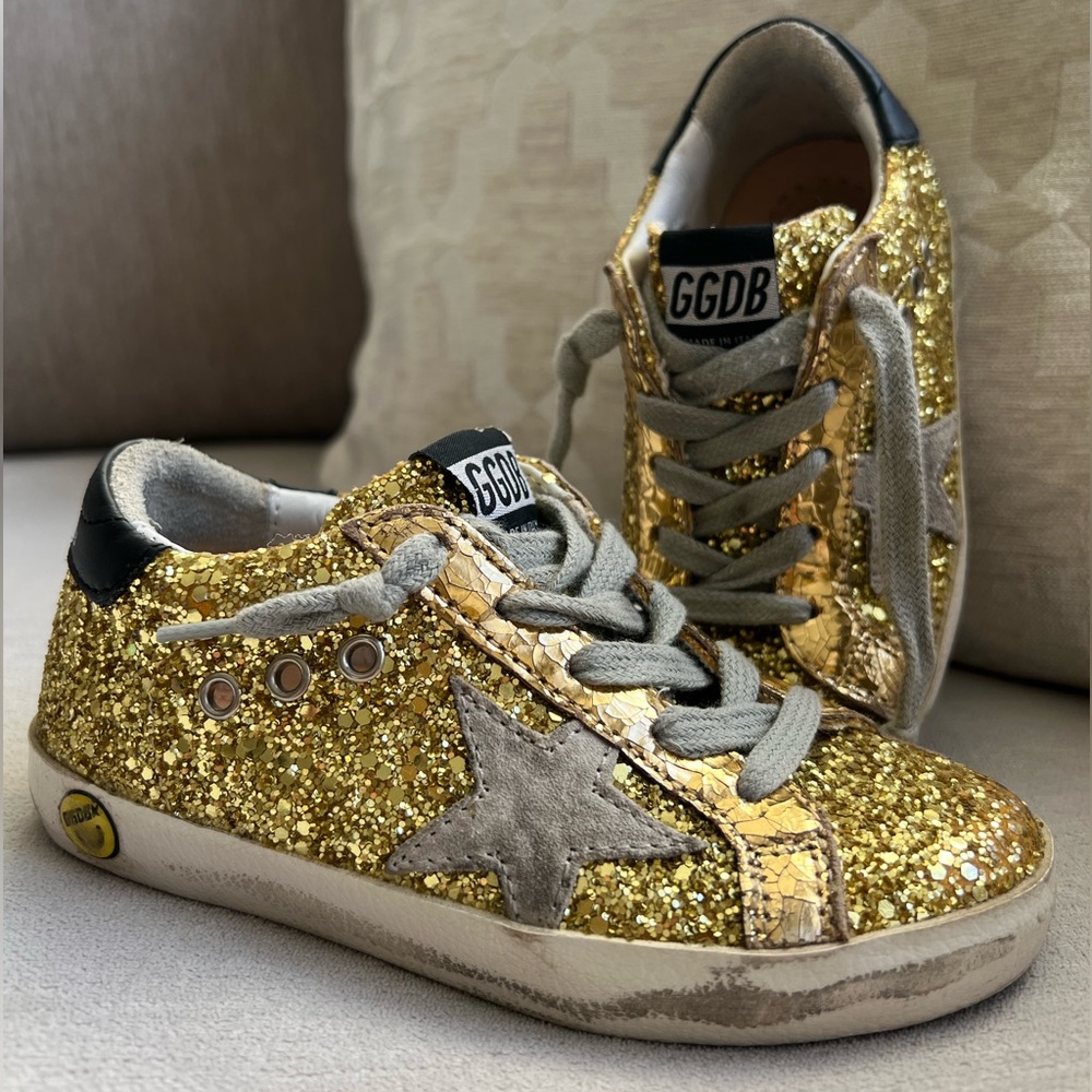 Golden Goose Gold Sneakers